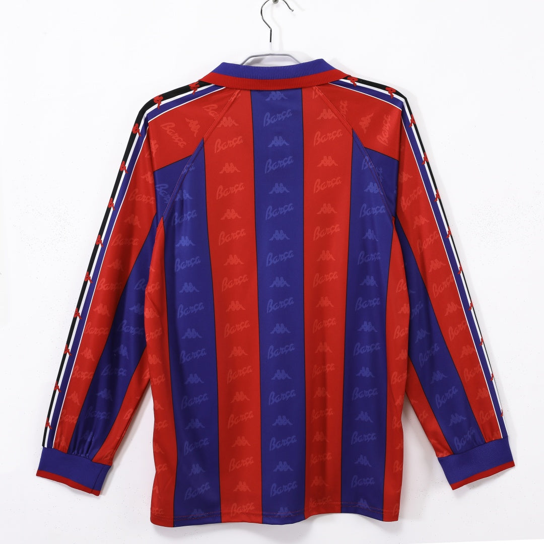 1995-1997 Maillot Barcelone Domicile Rétro Manches Longues — vue 2